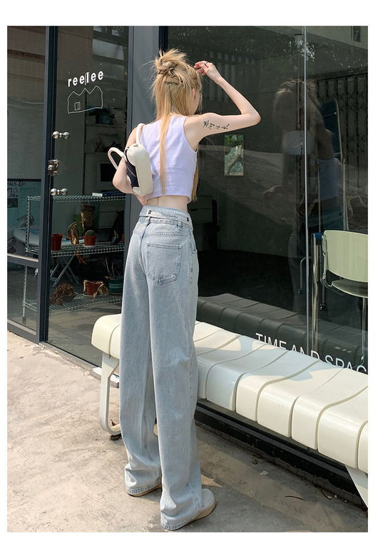 Jeans Rectos Sueltos con Efecto Adelgazante para Mujer - Image 15