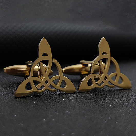 Gemelos de Traje Geométricos Triangulares Hueco para Hombre - Image 7