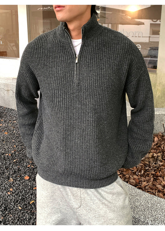 Suéter Cuello Alto con Cierre de Hombre para Otoño Invierno - Image 15