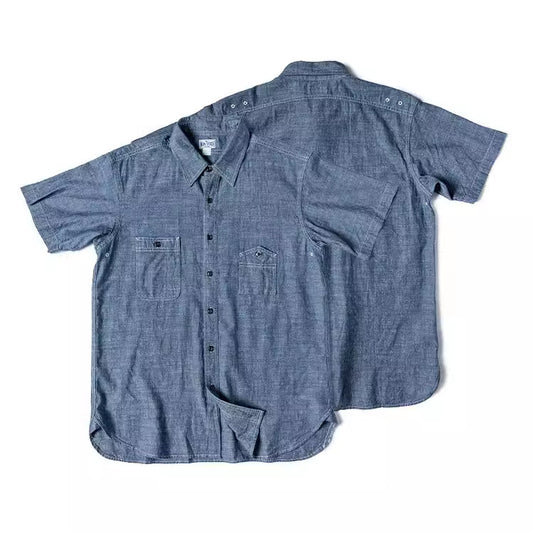 Camisa Vintage de Bolsillo Juvenil Manga Corta - Image 2