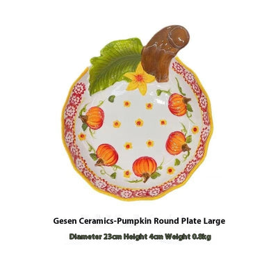 Juego de Tazones de Calabaza para Fideos y Platos Decorativos - Image 14