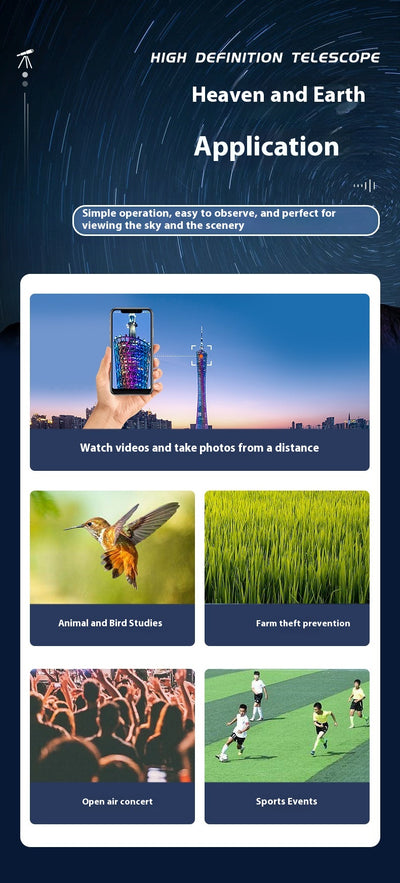 Telescopio Portátil con Conectividad WiFi y Monitoreo Remoto - Image 12
