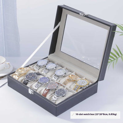 Caja Organizadora de Cuero para Relojes de Lujo - Image 8