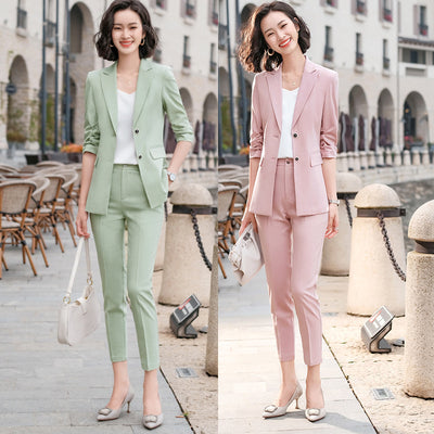 Traje Profesional Coreano Slim Fit con Mangas 3/4