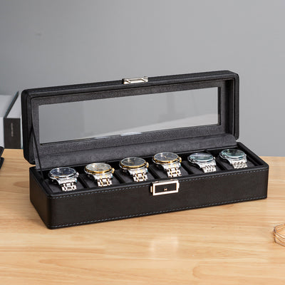 Caja de Almacenamiento para Relojes de Lujo con Patrón de Lichi - 3, 6 o 12 Compartimentos - Image 6