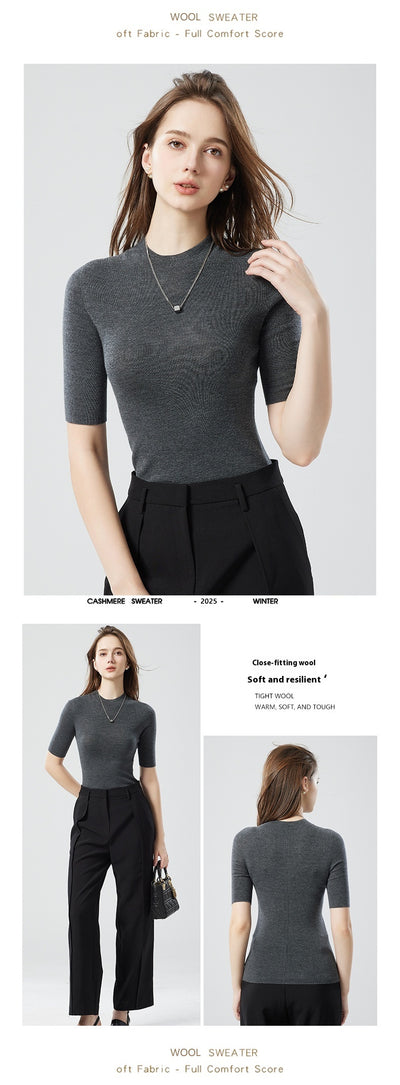 Suéter Cuello Alto Medio en Lana Pura - Image 14
