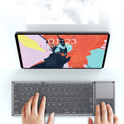 Teclado Bluetooth Plegable Portátil con Touchpad para iOS y Android - Image 3