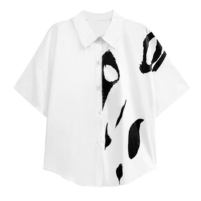 Blusa Estampada de Manga Corta Casual para Mujer - Image 9