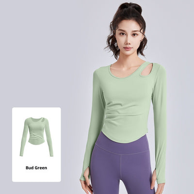 Top Deportivo Ajustado con Detalle Hueco y Fruncido para Pilates y Yoga - Image 4