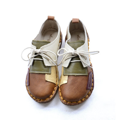 Zapatos Colorblock con Punta Redonda y Suela Blanda - Diseño Único y Cómodo - Image 3
