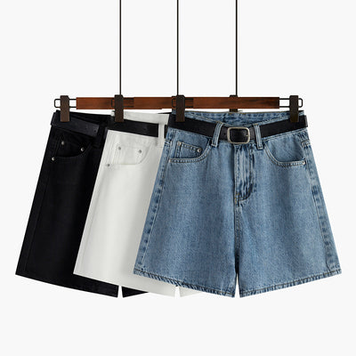 Shorts Denim Retro Cintura Alta para Mujer - Verano