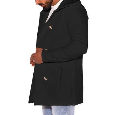 Abrigo de Lana Tipo Trench para Hombre - Image 39