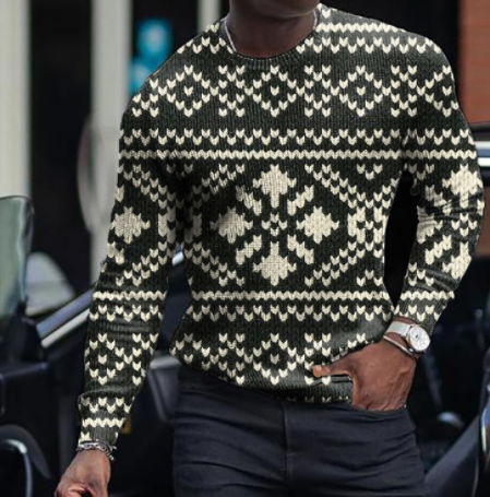 Suéter Pullover Juvenil de Estilo Personalizado