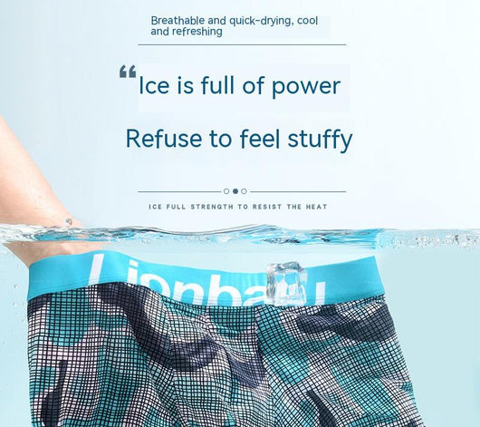 Bóxers Cortos de Seda de Hielo para Hombre: Ligeros y Transpirables - Image 10