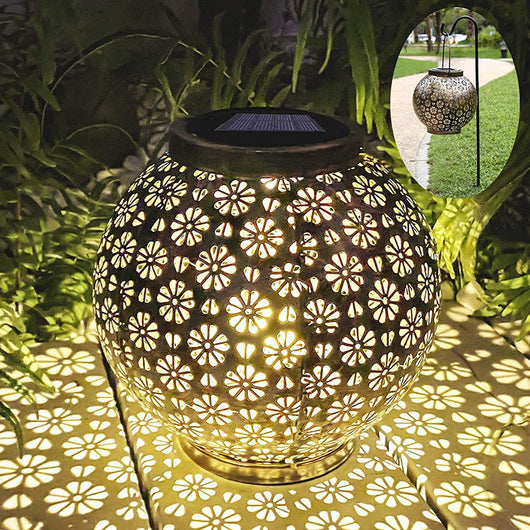 Lámpara Solar de Proyección Floral para Jardín - Image 13