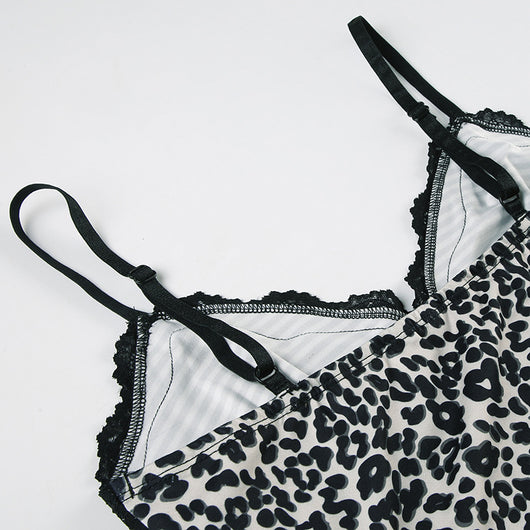 Top Sensual de Encaje Leopardo con Tirantes Ajustables - Image 14