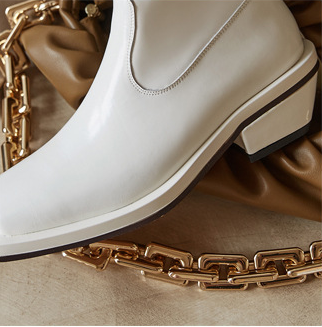 Botas de Cuero Cortas con Tacón Grueso y Punta Cuadrada - Image 13