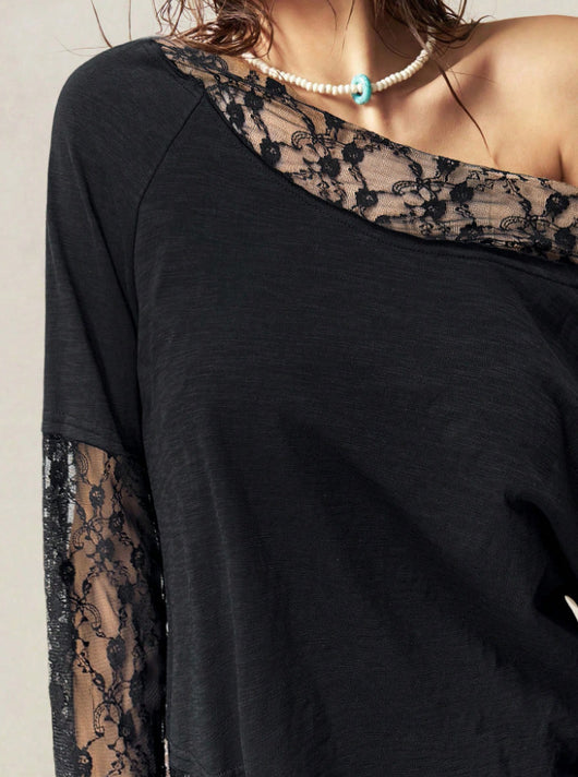 Blusa Elegante de Manga Larga con Escote Diagonal - Image 10