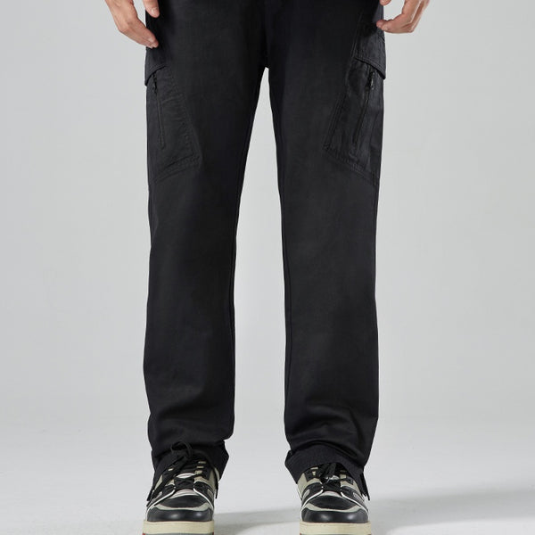 Pantalones Casuales de Corte Recto Versátiles para Hombre