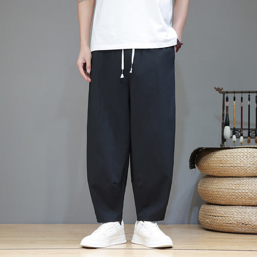 Pantalones Cortos de Verano Hombre - Seda de Hielo Ligeros Pierna Ancha - Image 7