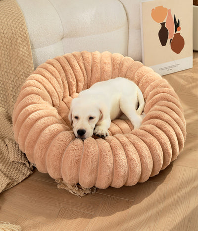 Cama Térmica Redonda de Felpa para Gatos y Perros - Nido Acogedor Invierno - Image 28
