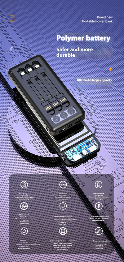 Batería Portátil de Alta Capacidad con Cable Integrable y Pantalla LED - Image 21