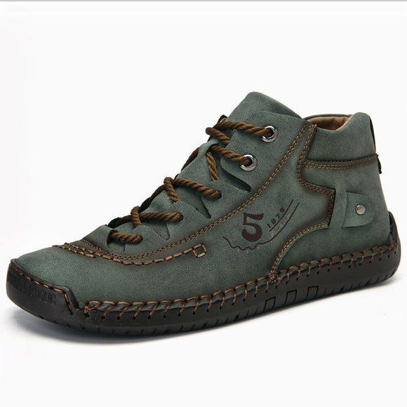 Botas Martin Bajas Cosidas a Mano - Estilo Outdoor Casual para Hombre