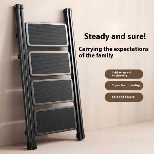 Escalera Telescópica Plegable de 4 Escalones Ultraligera