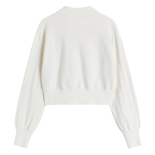 Suéter Tipo Dos Piezas con Cuello Polo para Mujer - Image 2