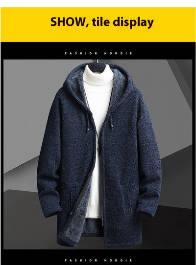 Cardigan Sudadera con Capucha y Forro Polar para Hombre - Abrigo Medio - Image 20