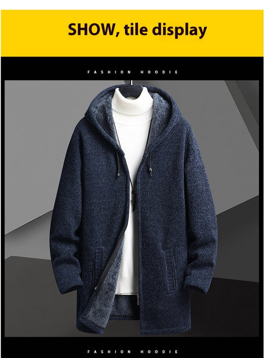Cardigan Sudadera con Capucha y Forro Polar para Hombre - Abrigo Medio - Image 20