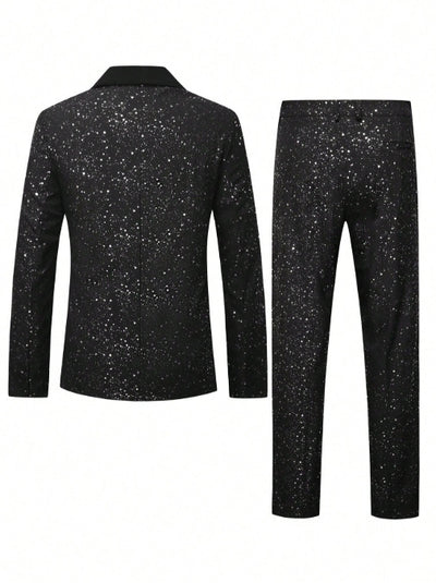 Conjunto de Traje Brillante para Hombre - Saco y Pantalón - Image 16