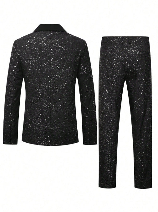 Conjunto de Traje Brillante para Hombre - Saco y Pantalón - Image 16