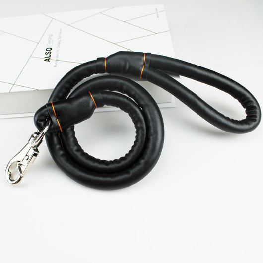 Collar de Cuero Premium con Cuerda para Perros Golden Retriever y Husky Tamaño Mediano-Grande - Image 10