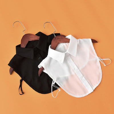 Cuello Falso Retro de Algodón con Encaje Desmontable para Mujer - Image 16