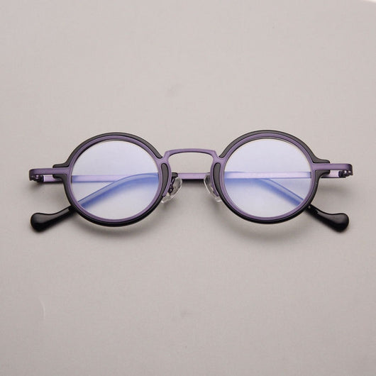 Gafas Retro Marco Redondo Metal para Miopía - Image 6