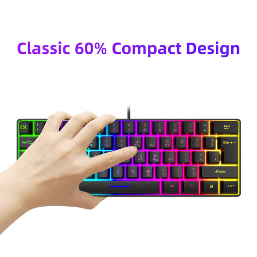 Teclado Compacto RGB para el Hogar - Iluminación LED Personalizable - Image 19