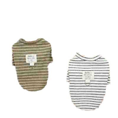 Playera Rayada con Anillo para Cachorros - Ropa Cómoda para Mascotas - Image 2