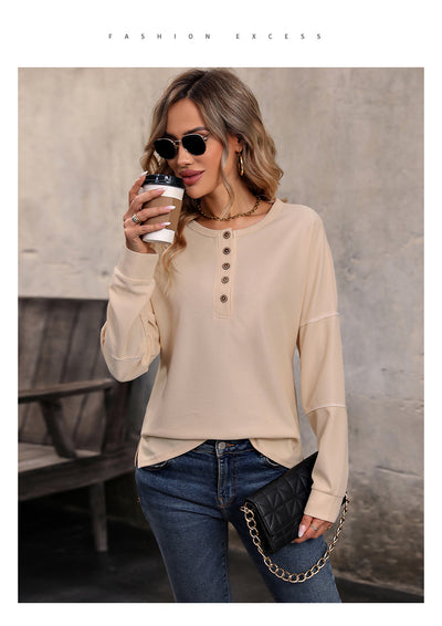 Blusa Térmica de Manga Larga en Punto Waffle para Mujer - Image 9