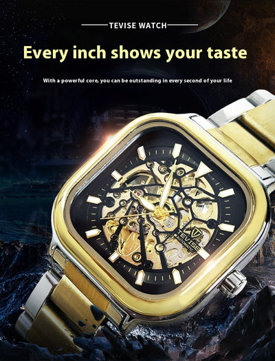 Reloj Automático Cuadrado Luminoso Impermeable para Hombre - Image 7