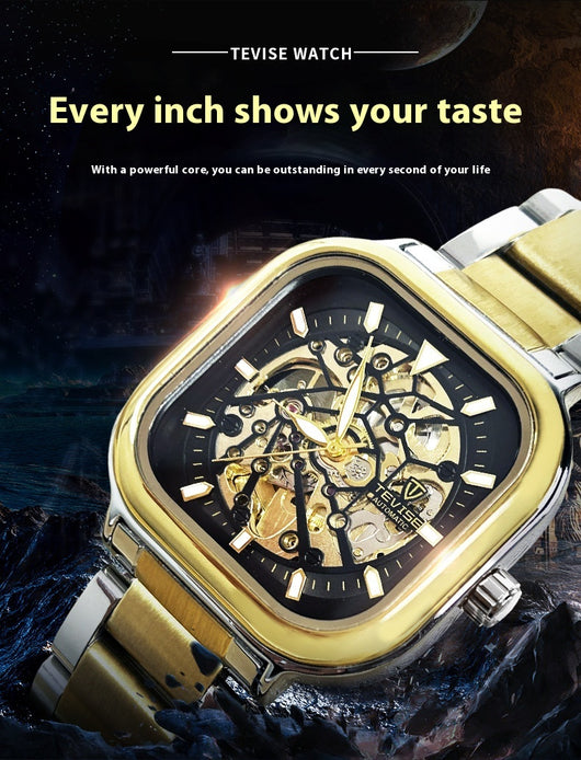 Reloj Automático Cuadrado Luminoso Impermeable para Hombre - Image 7