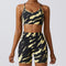 Yellow y Negro Bra Shorts