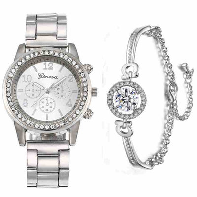 Reloj de Pareja Acero Inoxidable con Movimiento de Cuarzo para Hombre y Mujer - Image 6