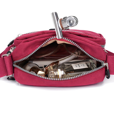 Bolsa Mensajero Cuadrada Pequeña de Nylon - Multicompartimentos Versátil - Image 27