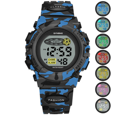 Reloj Deportivo Infantil con Luz LED y Diseño Camuflaje - Image 5