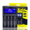 Cargador Inteligente con Pantalla LCD y Detector de Capacidad de Batería
