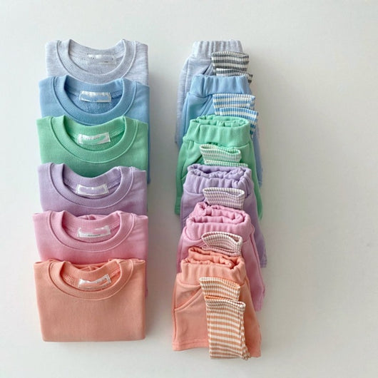 Conjunto de Pants Deportivos Bipartita en Colores Pastel para Bebé - Image 5