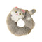 Original Cute Japanese Cat Hair Accessories Plush Rope Light Grey Silver Gradient