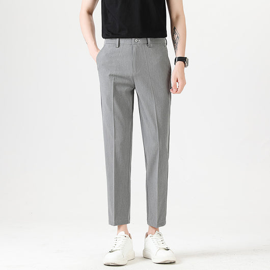 Pantalones Casuales Elásticos Slim Fit Lujo Ligero para Hombre - Image 4