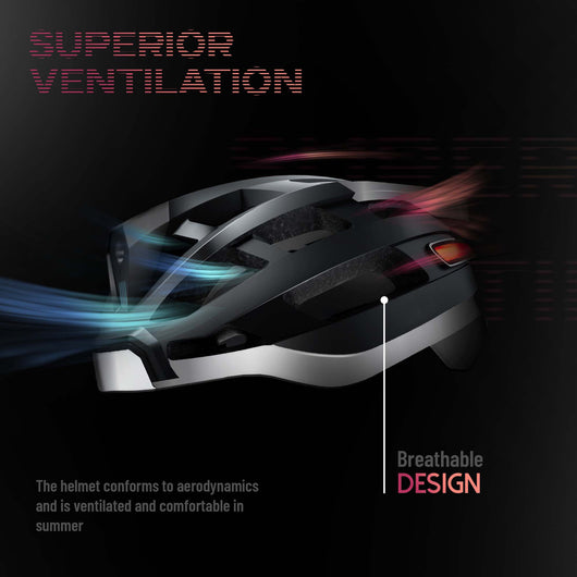 Casco Inteligente con Luz de Advertencia Bluetooth Integrada